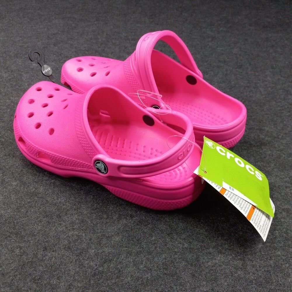 Crocs Pink Clogs Womens 9 Mens 7 Classic Comfort Work Professional Footwear NWT - Picture 5 of 10